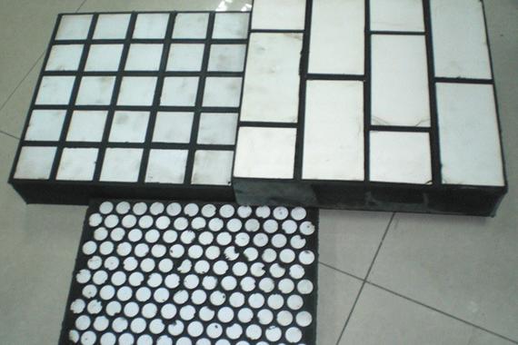 淄博厂家生产橡胶陶瓷复合耐磨板,二合一复合衬板  氧化铝衬板